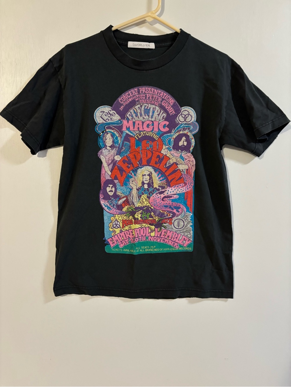 Daydreamer Black Led Zeppelin Electric Magic Graphic Tee - Picture 3 of 8